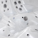 Hydrosan Garten-Whirlpool-Badewanne Spa751 Weißperle Kaffeegehäuse 210x210 cm