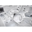 Hydrosan Garten-Whirlpool-Badewanne Spa751 Weißperle Kaffeegehäuse 210x210 cm