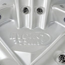 Hydrosan Garten-Whirlpool-Badewanne Spa751 Weißperle Kaffeegehäuse 210x210 cm