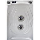 Hydrosan Garten-Whirlpool-Badewanne Spa751 Weißperle Kaffeegehäuse 210x210 cm