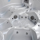 Hydrosan Garten-Whirlpool-Badewanne Spa751 Weißperle Kaffeegehäuse 210x210 cm