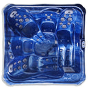 Hydrosan Garten-Whirlpool-Badewanne Spa751 Blue Wave Anthrazit Gehäuse 210x210 cm
