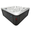 Hydrosan Garten-Whirlpool-Badewanne SPA751, Gehäuse in Weiß-Perlmutt-Anthrazit, 210 x 210 cm