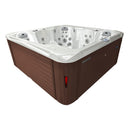 Hydrosan Garten-Whirlpool-Badewanne Spa751 Weißperle Kaffeegehäuse 210x210 cm