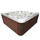 Hydrosan Garten-Whirlpool-Badewanne Spa751 Weißperle Kaffeegehäuse 210x210 cm
