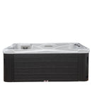 Hydrosan Garten-Whirlpool-Badewanne SPA751, Gehäuse aus weißem Marmor und Anthrazit, 210 x 210 cm