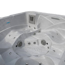Hydrosan Garten-Whirlpool-Badewanne SPA751, Gehäuse aus weißem Marmor und Anthrazit, 210 x 210 cm