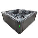 Hydrosan Garten-Whirlpool-Badewanne SPA751 Black Wave Anthrazit Gehäuse 210x210 cm