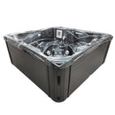 Hydrosan Garten-Whirlpool-Badewanne SPA751 Black Wave Anthrazit Gehäuse 210x210 cm