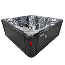 Hydrosan Garten-Whirlpool-Badewanne SPA751 Black Wave Anthrazit Gehäuse 210x210 cm