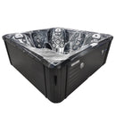 Hydrosan Garten-Whirlpool-Badewanne SPA751 Black Wave Anthrazit Gehäuse 210x210 cm