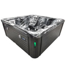 Hydrosan Garten-Whirlpool-Badewanne SPA751 Black Wave Anthrazit Gehäuse 210x210 cm