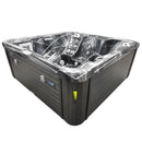 Hydrosan Garten-Whirlpool-Badewanne SPA751 Black Wave Anthrazit Gehäuse 210x210 cm