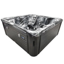 Hydrosan Garten-Whirlpool-Badewanne SPA751 Black Wave Anthrazit Gehäuse 210x210 cm