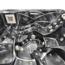 Hydrosan Garten-Whirlpool-Badewanne SPA751 Black Wave Anthrazit Gehäuse 210x210 cm