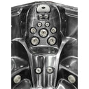Hydrosan Garten-Whirlpool-Badewanne SPA751 Black Wave Anthrazit Gehäuse 210x210 cm