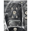 Hydrosan Garten-Whirlpool-Badewanne SPA751 Black Wave Anthrazit Gehäuse 210x210 cm