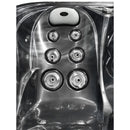 Hydrosan Garten-Whirlpool-Badewanne SPA751 Black Wave Anthrazit Gehäuse 210x210 cm