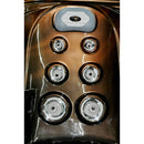 Hydrosan Garten-Whirlpool-Badewanne Spa751 Magma Gold Kaffeegehäuse 210x210 cm