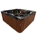 Hydrosan Garten-Whirlpool-Badewanne Spa751 Magma Gold Kaffeegehäuse 210x210 cm