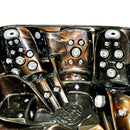 Hydrosan Garten-Whirlpool-Badewanne Spa751 Magma Gold Kaffeegehäuse 210x210 cm