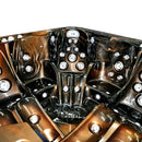 Hydrosan Garten-Whirlpool-Badewanne Spa751 Magma Gold Kaffeegehäuse 210x210 cm