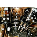 Hydrosan Garten-Whirlpool-Badewanne Spa751 Magma Gold Kaffeegehäuse 210x210 cm