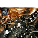 Hydrosan Garten-Whirlpool-Badewanne Spa751 Magma Gold Kaffeegehäuse 210x210 cm