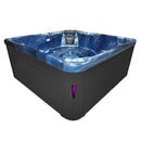 Hydrosan Garten-Whirlpool-Badewanne Spa751 Blue Wave Anthrazit Gehäuse 210x210 cm