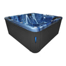 Hydrosan Garten-Whirlpool-Badewanne Spa751 Blue Wave Anthrazit Gehäuse 210x210 cm