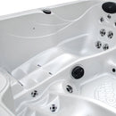 Hydrosan Garten-Whirlpool-Badewanne 752 Weißes Perlen-Kaffeegehäuse 200x200 cm