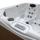 Hydrosan Garten-Whirlpool-Badewanne 752 Weißes Perlen-Kaffeegehäuse 200x200 cm
