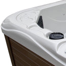 Hydrosan Garten-Whirlpool-Badewanne 752 Weißes Perlen-Kaffeegehäuse 200x200 cm
