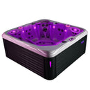 Hydrosan Garten-Whirlpool-Badewanne SPA752 Cappuccino Anthrazit Gehäuse 200x200 cm