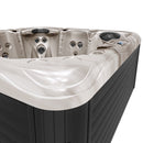 Hydrosan Garten-Whirlpool-Badewanne SPA752 Cappuccino Anthrazit Gehäuse 200x200 cm