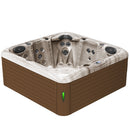 Hydrosan Garten-Whirlpool-Badewanne Spa752 Cappuccino-Kaffeebezug 200x200 cm