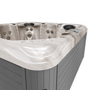 Hydrosan Garten-Whirlpool-Badewanne SPA752 Cappuccino-Grau Gehäuse 200x200 cm