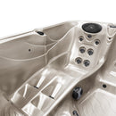 Hydrosan Garten-Whirlpool-Badewanne SPA752 Cappuccino-Grau Gehäuse 200x200 cm