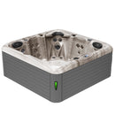 Hydrosan Garten-Whirlpool-Badewanne SPA752 Cappuccino-Grau Gehäuse 200x200 cm