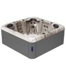 Hydrosan Garten-Whirlpool-Badewanne SPA752 Cappuccino-Grau Gehäuse 200x200 cm