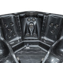 Hydrosan Garten-Whirlpool-Badewanne Spa752 Black Wave Anthrazit Gehäuse 200x200 cm