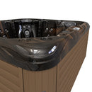 Hydrosan Garten-Whirlpool-Badewanne Spa752 Magma Gold Kaffeegehäuse 200x200 cm