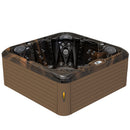 Hydrosan Garten-Whirlpool-Badewanne Spa752 Magma Gold Kaffeegehäuse 200x200 cm
