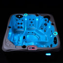 Hydrosan Garten-Whirlpool-Badewanne Spa752 Blue Wave Anthrazit Gehäuse 200x200 cm