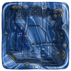 Hydrosan Garten-Whirlpool-Badewanne Spa752 Blaue Welle Kaffeegehäuse 200x200 cm – Vorschau 2