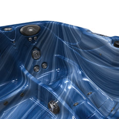 Hydrosan Garten-Whirlpool-Badewanne Spa752 Blaue Welle Kaffeegehäuse 200x200 cm – Vorschau 10