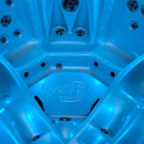 Hydrosan Garten-Whirlpool-Badewanne Spa752 Blaue Welle Kaffeegehäuse 200x200 cm