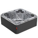 Hydrosan Garten-Whirlpool-Badewanne Spa752 Odyssey Anthrazit Gehäuse 200x200 cm