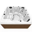 Hydrosan Garten-Whirlpool-Badewanne 753 Weißes Perlen-Kaffeegehäuse 200x200 cm