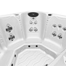 Hydrosan Garten-Whirlpool-Badewanne 753 Weißes Perlen-Kaffeegehäuse 200x200 cm